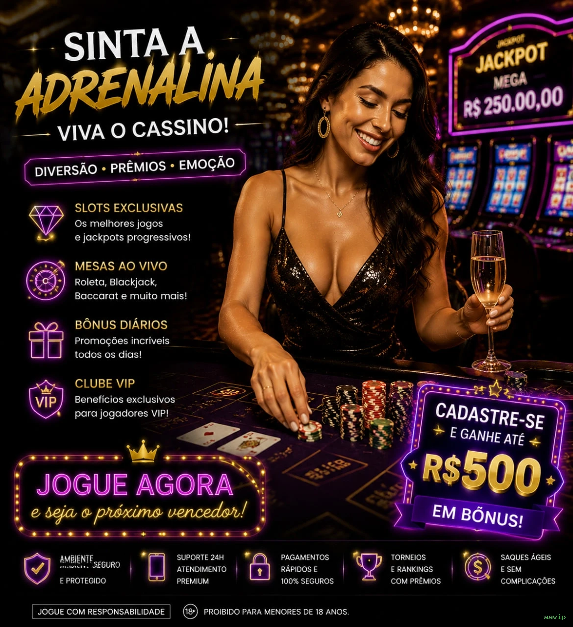Slots com prêmios aavip